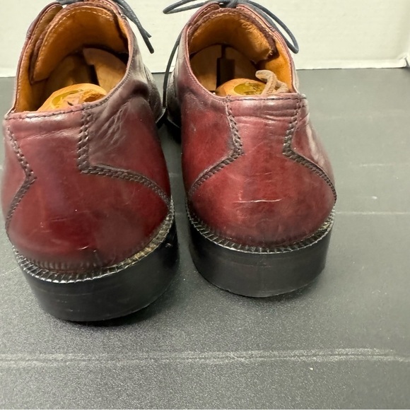 Pronto Uomo Men’s Wingtip Leather Cap Toe Oxfords - Picture 8 of 9